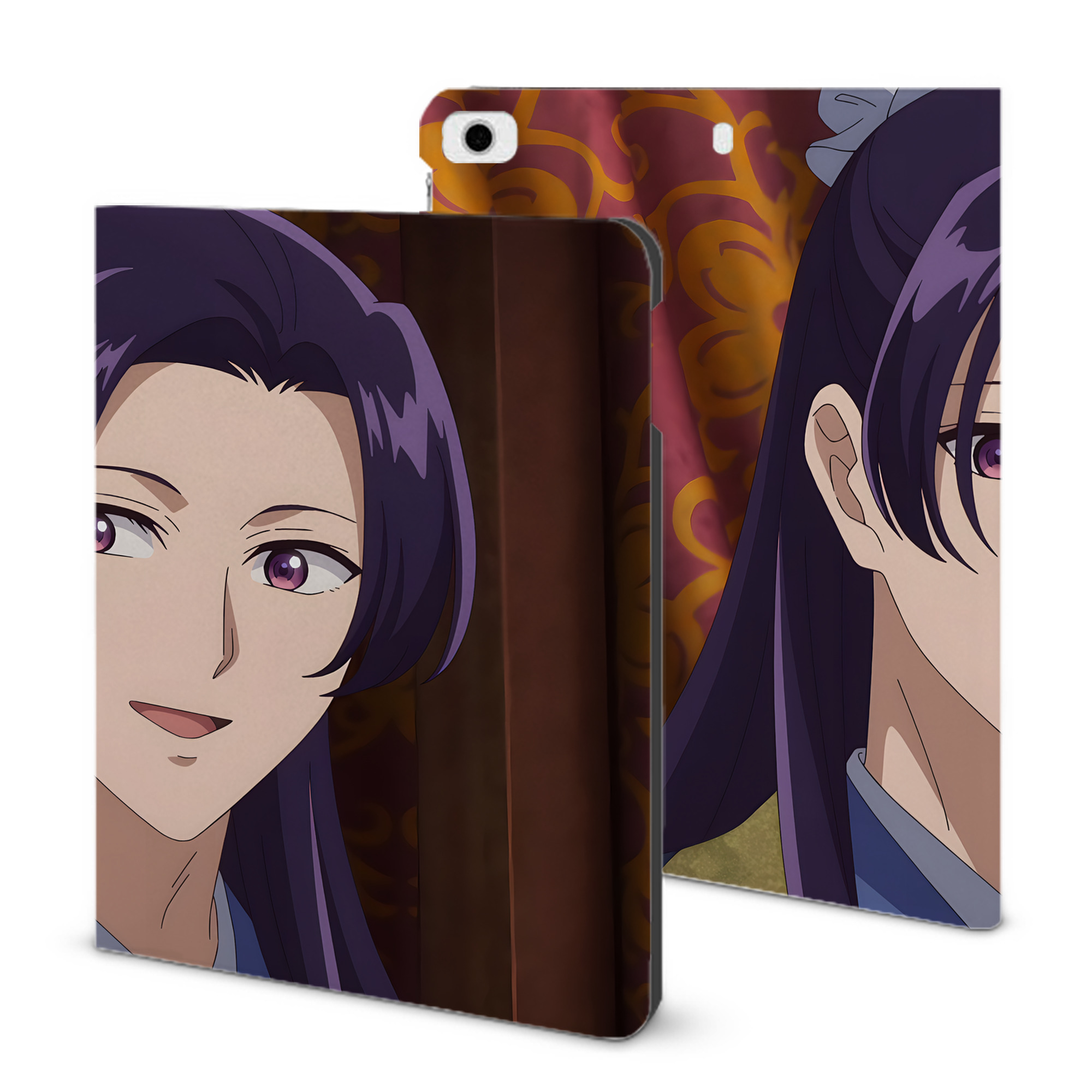 （画像用） 薬屋のひとりごと The Apothecary Diaries IPad ケース ブック型 PUレザー TPU 耐衝撃 軽量 薄型 ペン収納なし 全面保護 IPad 各モデル対応